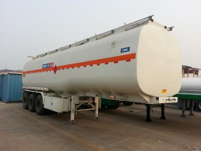 China 50CBM Aluminium Fuel Truck Trailer Oil Tank Semi Trailer Ellipse BPW Axle for sale