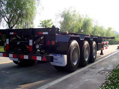 China 3 Axle 40ft Flatbed Container Trailer With High Tensile Strength Chassis for sale