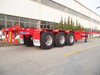 China 40ft Skeleton Chassis Shipping Container Flatbed Trailer ABS Braking System for sale