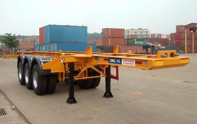 China Flatbed Shipping Container Delivery Trailer High Efficiency For Port Transport for sale