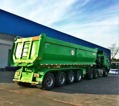 China Tipper Dump Truck Trailer Commercial Custom End Dump Trailers Customized Color for sale