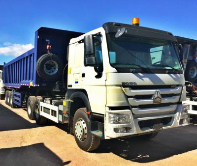 China 12 Wheels Dump Truck Trailer 12R24 Tire 70 Tons Strengthened Tipping Type for sale