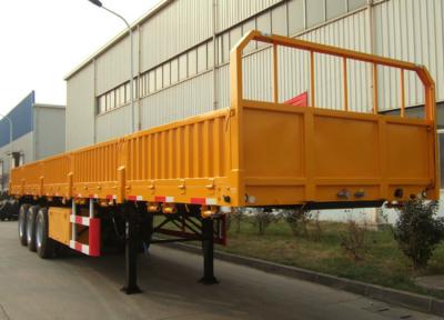 China Triple Axles Storage Container Trailer 12 Sets Twist Lock Flatbed Air Suspension Type for sale