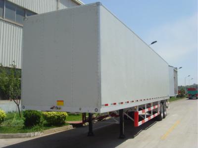 China 20 Tons Flat Panel Cargo Storage Container Dry Van Mechanical Suspension Type for sale