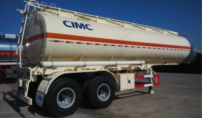 China Vibration Resistance Fuel Tank Trailer / Crude Oil Tanker Trailer For Chemical Liquid for sale