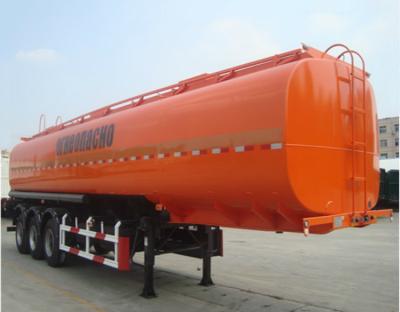 China CIMC 42000 Liters Fuel Transfer Trailer High Strength Carbon Steel Q235 for sale