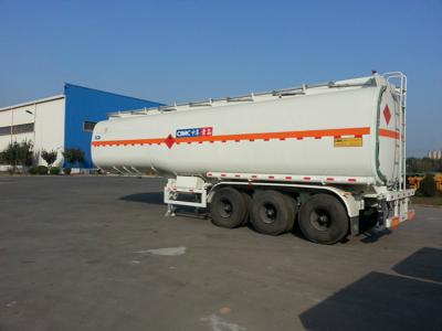 China 315 / remolque sin tubo del camión de petrolero del combustible del neumático CIMC del remolque del depósito de gasolina 80R22.5 en venta