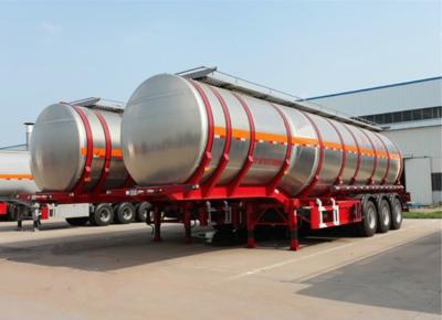 China 45000 Liters Capacity Diesel Fuel Trailer 3 Axle With 4 Inch Manhole Cover for sale