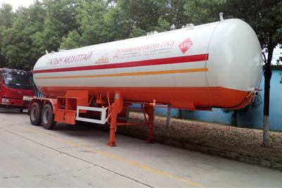 China Stainless Steel LPG Tank Trailer CIMC Q370R Body Standard Gas Delivery for sale