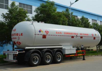 China 18 Ton 43000 Liters LPG Tank Semi Trailer Triple Axles LPG Tanker Truck Trailer for sale