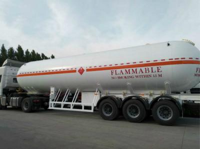 China Liquefied Petroleum Lpg Semi Trailer Aluminum Mechanical Suspension Type for sale