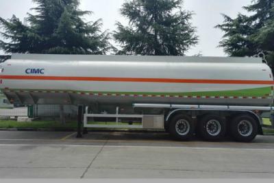 China 40000 Liters Liquid Tank Trailers Anti - Corrosion Ellipse Or Round Shape for sale