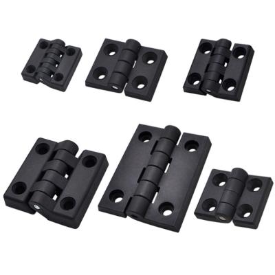 China Factory Wholesale Price Industry Closet/Cabinet Door Strong Black Nylon Plastic Folding Light Door Cupboard Hinges For 20 30 40 Series for sale