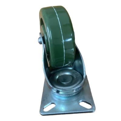 China Medical Equipment Furniture Case Factory Directly 4 Inch 360 Degree Resistance High Temperature Heavy Duty Swivel Caster Wheels Green Wheel For Baking Room for sale