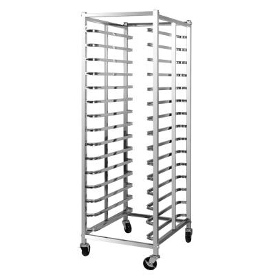 China Kitchen/Restaurant 32 Trays Stainless Steel Trolley Bakery Rack Food Tray Carts Bakery Baking Cooling Cart for sale