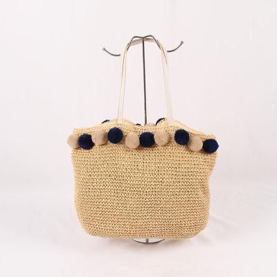 China New Fashion StyleWomen's Fashion Style Women's Handmade Color Crochet Lady Beautiful Cut Bag Natural Beige Handbag for sale