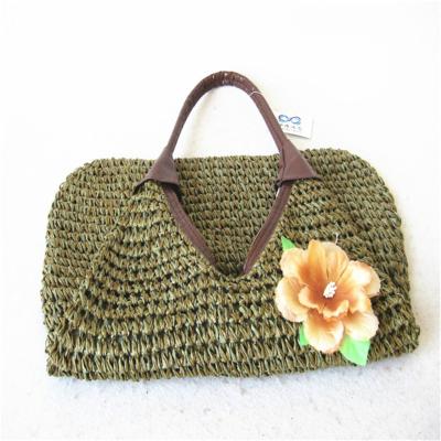 China TOGGING BAG Twine Beach Bag Crochet Straw Handmade Paper Handbag for sale