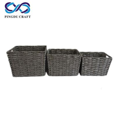 China Newest Viable Handmade Gift Polypropylene Rope Basket for sale