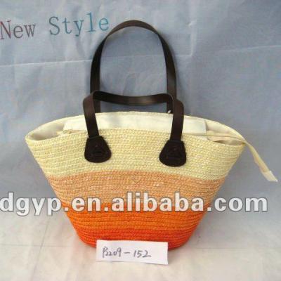 China PACKING BAG latest style pp straw fashion bag beach bag handbag for sale