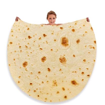 China Amusing Wholesale simulated food cover blanket pizza burger cookie doughnut blanket for sale