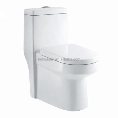 China Double-Flow China Factory WC Toilet for Home and Luxury Hotel Use One Piece Toilet Bowl HOT-6607 for sale