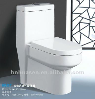 China Double-flow China Siphonic Toto Toilet in one piece 6607 for sale