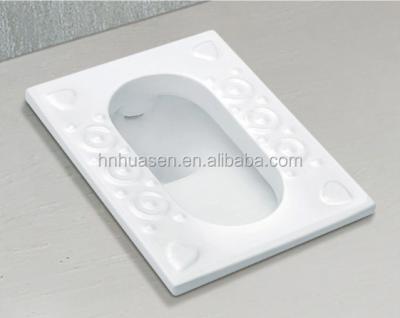 China Floor Standing Ceramic Fender Bathroom Squat Toilet Pan HSP-C For Kids for sale