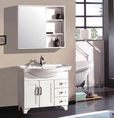 China CLASSIC Bathroom Vanities Floor PVC Standing Cabinet HS-8008 for sale