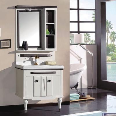 China China CLASSIC bathroom cabinet with mirror HS-8006 Vanity Cabinet Set for sale