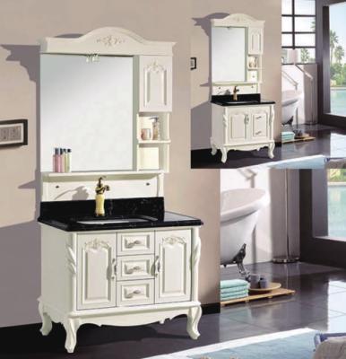 China CLASSIC bathroom vanity cabinet with PVC for Europe HS-8829-80 for sale