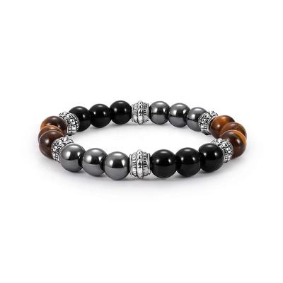 China Wholesale BOHEMIA PUSHI Men's Accessories Bracelets Hand Beads Men's Beads Hand Chain Stone 8mm Bracelet Men's Bead Bracelet Jewelry for sale