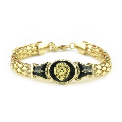 China The best quality fashion lion bracelet hip hop lion bracelet charm bracelet factory for sale