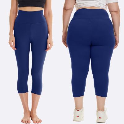 China Breathable RTS GYM and yoga scrub panty sun homework custom LOGO and print sexy capri leggings pants for women for sale