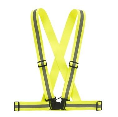 China One Piece Belt Reflective High Visibility Working Vest Yellow Vest for sale