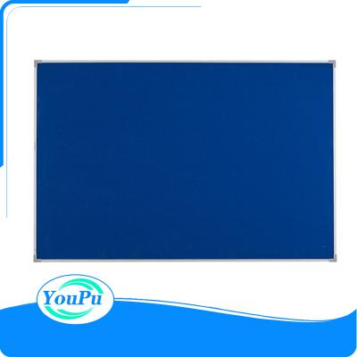 China Office and school light weight felt notice board with aluminum frame for sale