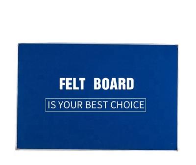 China CH116 Bulletin Board School Teacher Custom Blue Color Soft Felt Board for sale