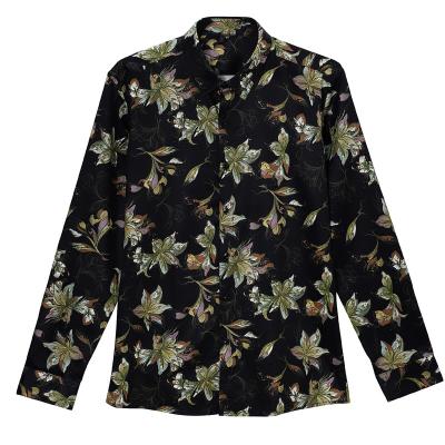 China Breathable Professional Made Spring And Autumn New Men Long Sleeve Shirts Printed Loose Casual Shirts for sale