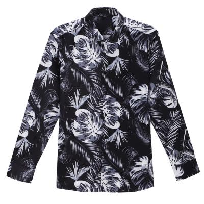 China Factory Price Anti-pilling Printed Slim Casual Daily Shirts Summer Loose Long Sleeve Casual Shirts for sale