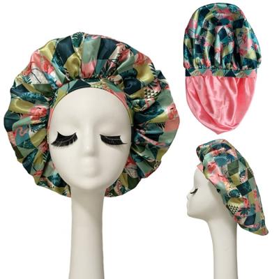 China Wholesale soft\comfortable designer satin silk headbands and hoods fashion silk headband set double layer hood with custom logo for sale