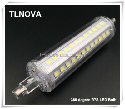 China 2016NEW Alu&Heat Conductive Plastic 360 Degree Replace J78 J118 J135 J189 Halogen Bulb Lamp 5W 8W 12W 15W 118mm R7S Linear LED Lamp for sale