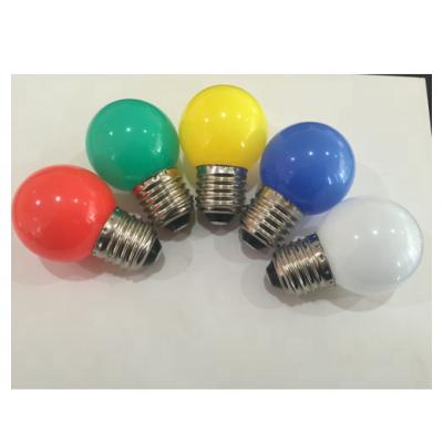 China Garden TUV Certificated B22 LED BULB G45 1W, Water Proof IP44, Colorful Light G45, E27/B22, CE Rohs Holiday LED FCC for sale