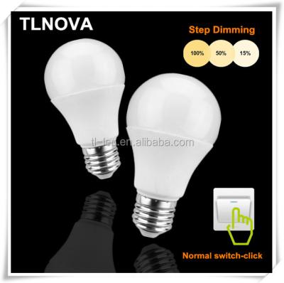 China 2021 Residential New Stage Dimming LED Light Bulb 8W 10W 12W 14W Smart Led Light 100%-50%-15% Dimmable LED Lamp No Flicker 3 in 1 PF 0.5 CE Rohs for sale