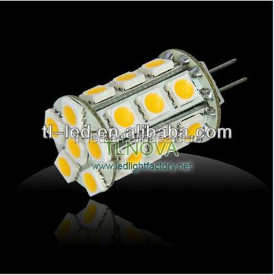 China Plastic Lights 24SMD, GY6.35 LED High Brightness G4 LED Lamp 10-30V, Made in China, LED Bulb G4 CE ROHS FCC for sale