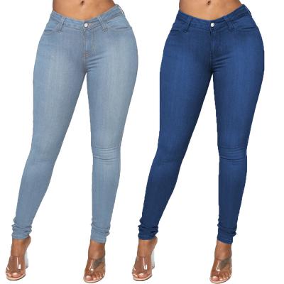 China 2022 WomenJeans QUICK DRY High Quality Polyester / Cotton Casual Women Skinny Jeans for sale