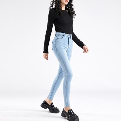 China 2022 new fashion high waist black skinny jeans women QUICK DRY quick dry pants women jeans for sale