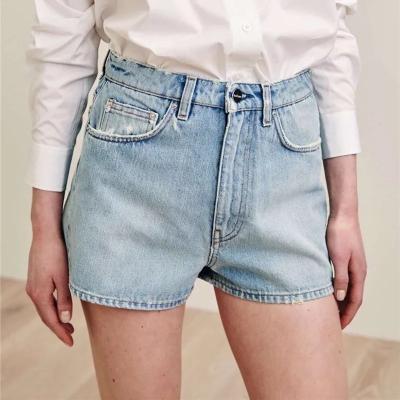 China QUICK DRY Hot Shorts Summer Denim Shorts For Women High Waist Jeans Shorts for sale