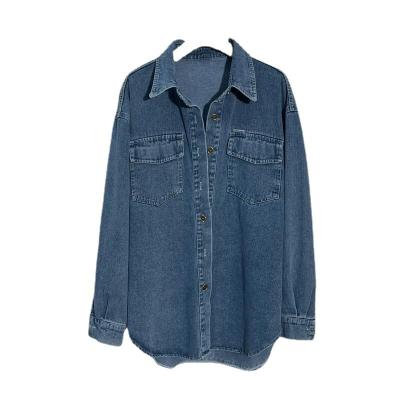 China 2022 Wholesale Ladies Oversized Summer Casual QUICK DRY Denim Women's Denim Jacket for sale