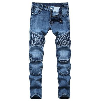 China New Europe 2022 breathable and the United States man is color tight pure cowboy Man Small Leg pants ripped jeans men for sale