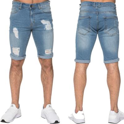 China Wholesale Custom Breathable Jeans Summer Boys Ripped Denim Plus Size Skinny Mens Shorts Casual Jeans for sale