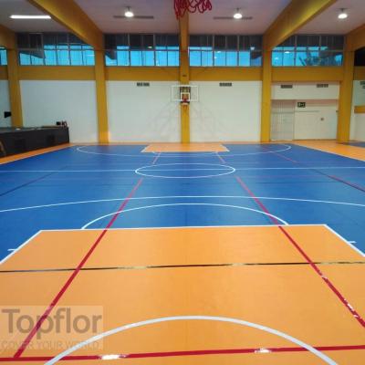 China Basketball Maple Wood Basketball Floor Mat 8.0mm Sports Flooring for sale